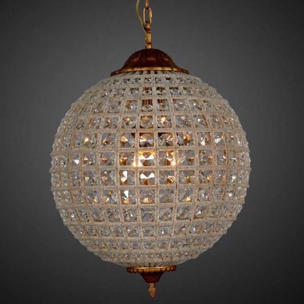 Люстра RH 19th c. Casbah Crystal Pendant 45 Темная бронза винтаж в Саратове | Loft Concept 