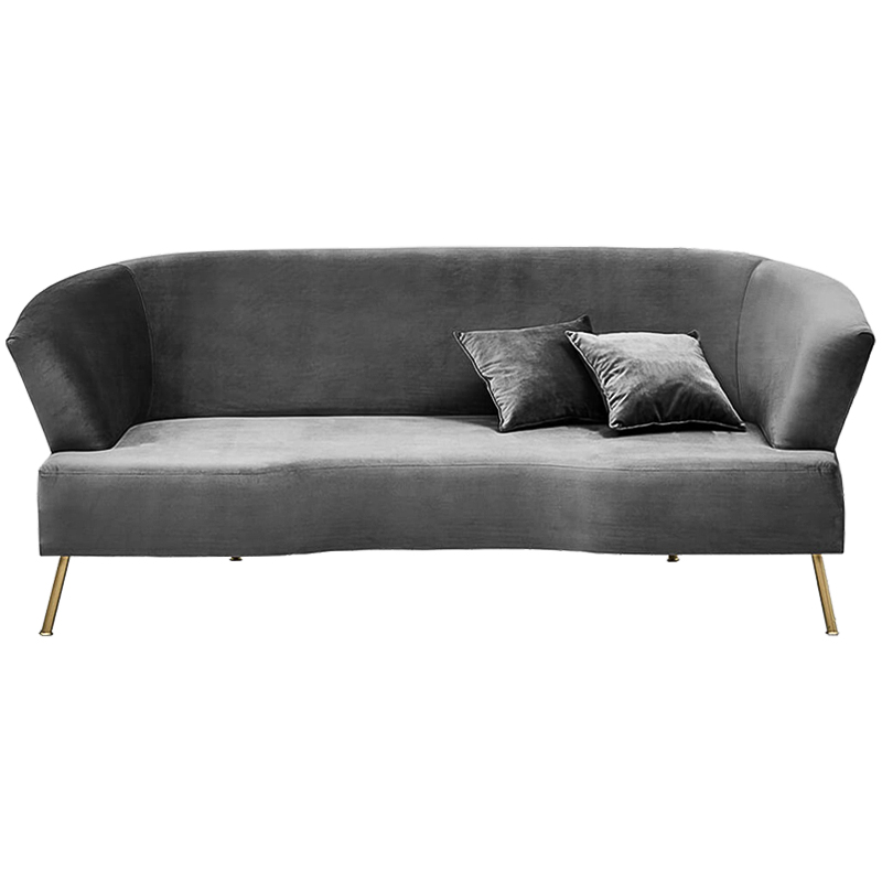 Диван Isis Sofa Gray Серый Золотой в Саратове | Loft Concept 