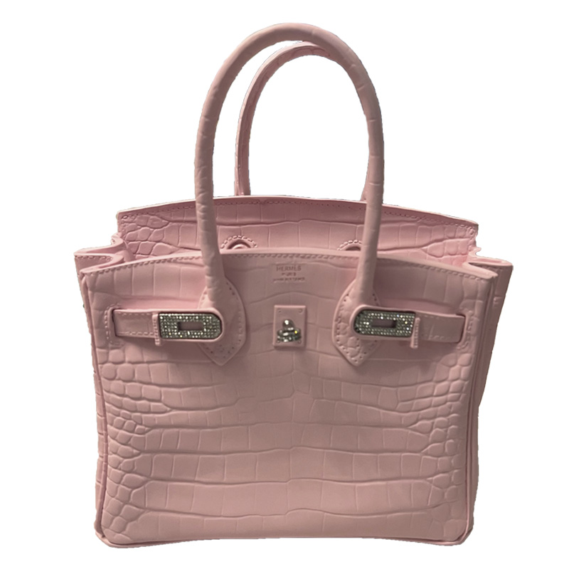 Декоративная ваза в виде сумки Birkin Bag Vase Pink Розовый в Саратове | Loft Concept 