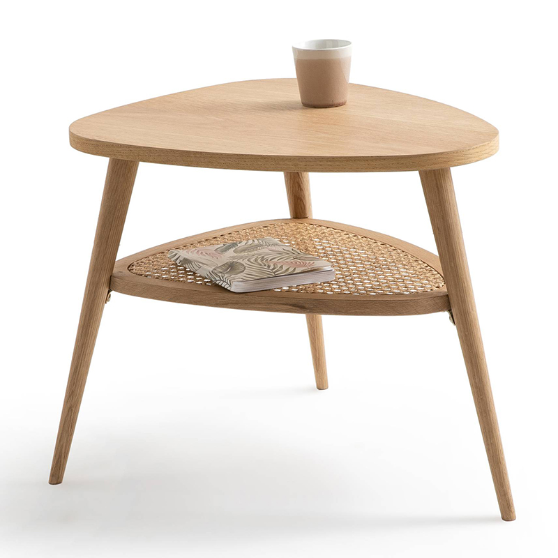 Приставной стол Morten Wicker Side Table 3 legs Светлый дуб в Саратове | Loft Concept 