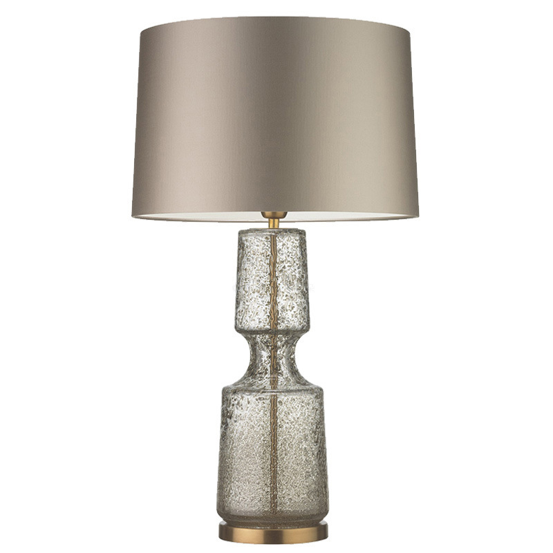 Настольная лампа Antero Antique Table Lamp Бежево-серый Стекло Смок Латунь Настольная лампа Antero Antique Table Lamp Бежево-серый Стекло Смок Латунь в Саратове | Loft Concept