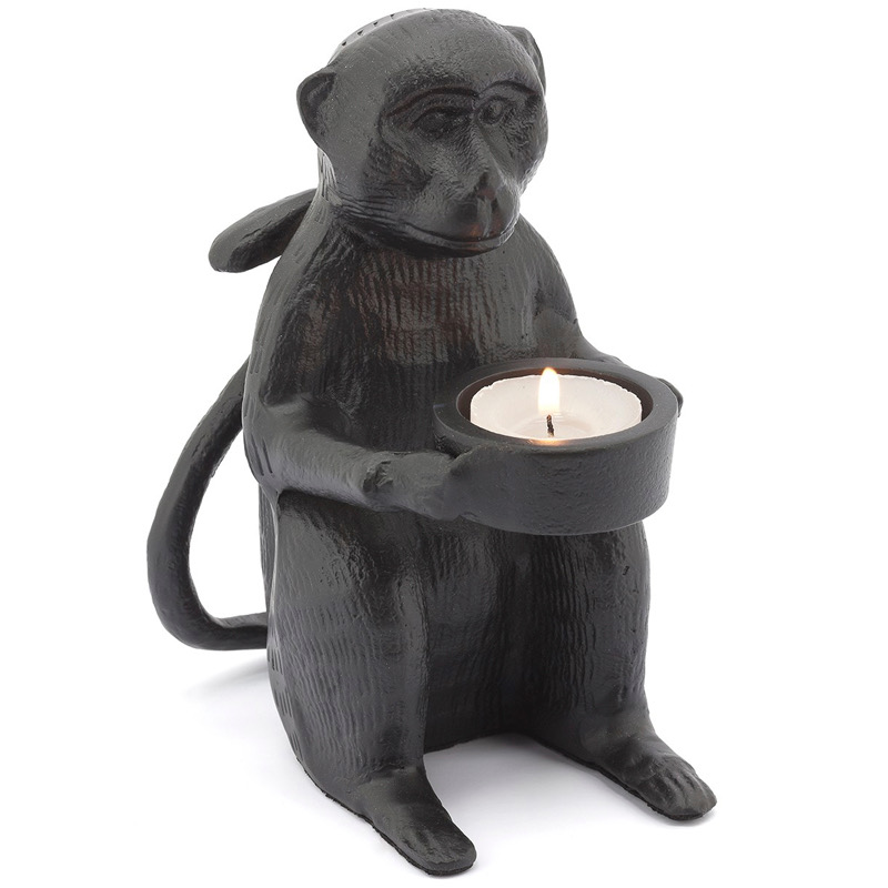 Подсвечник CANDLEHOLDER MONKEY ALLU Черный в Саратове | Loft Concept 