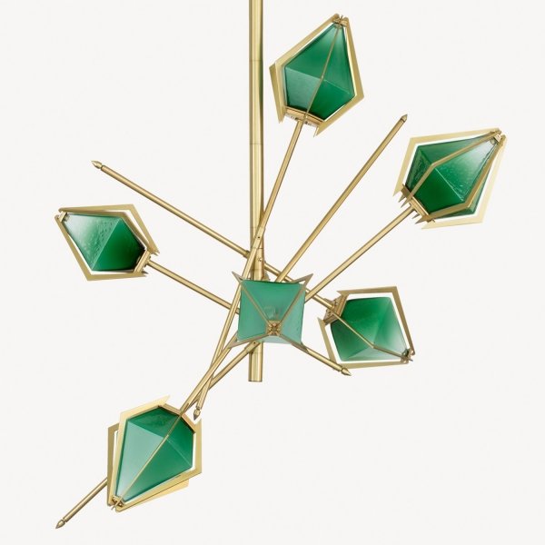 Люстра HARLOW Small Chandelier Gabriel Scott Латунь в Саратове | Loft Concept 