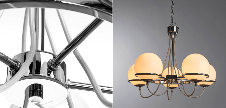 Люстра Melissa Chandelier Chromium 5 Люстра Melissa Chandelier Chromium 5 - Loft-Concept в Саратове