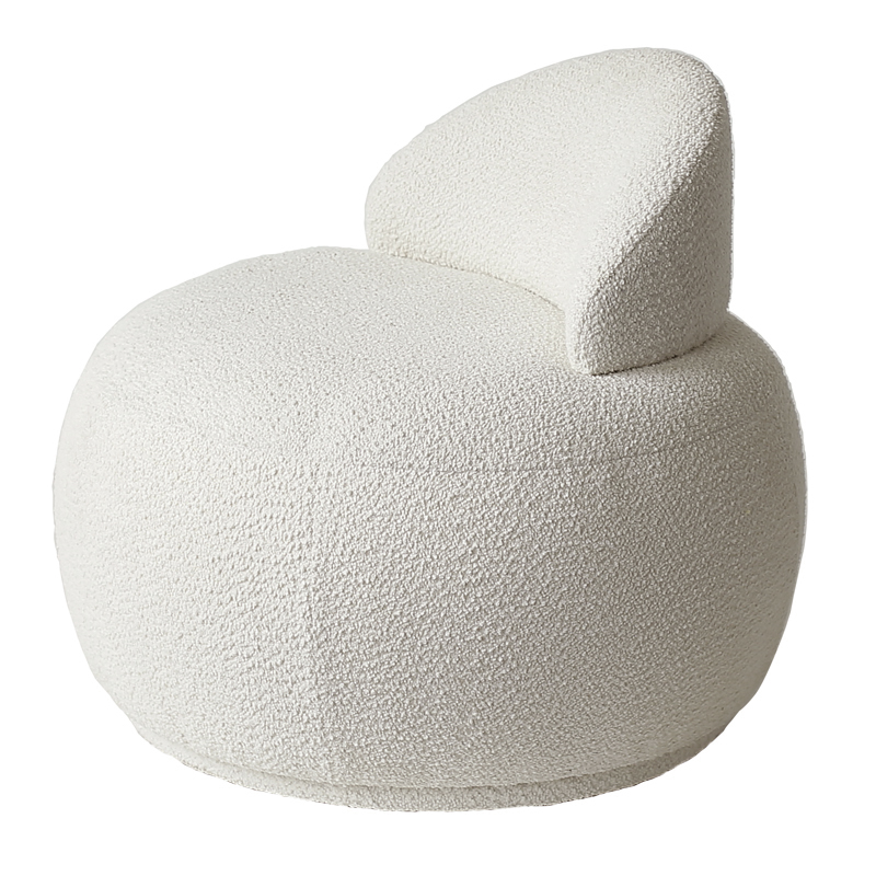 Кресло Boucle Snowball Armchair Белый в Саратове | Loft Concept 