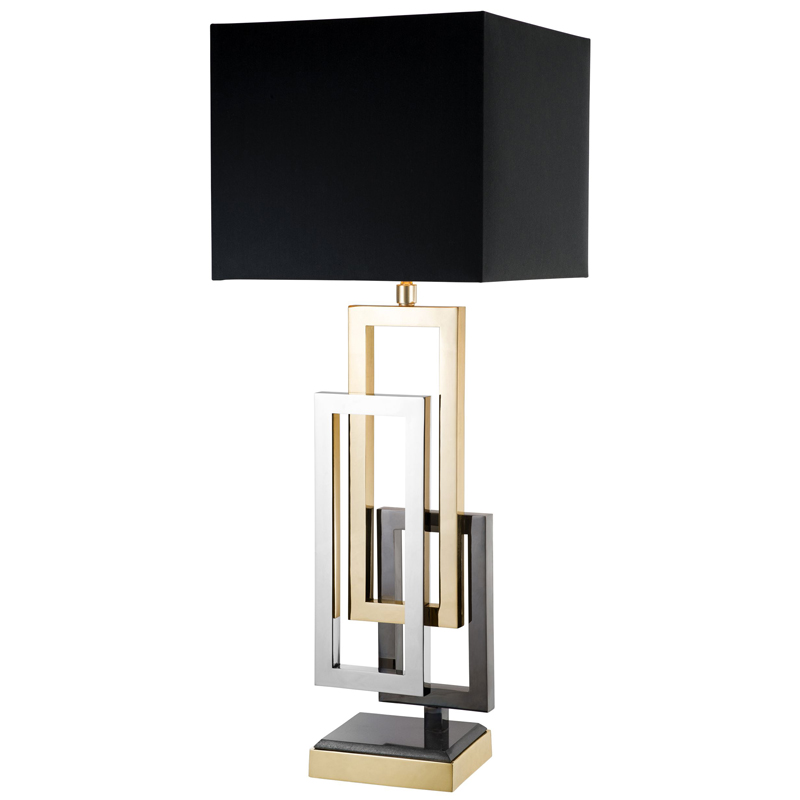 Настольная лампа Eichholtz Table Lamp Regine Черный Никель Темный никель Золотой Настольная лампа Eichholtz Table Lamp Regine Черный Никель Темный никель Золотой в Саратове | Loft Concept