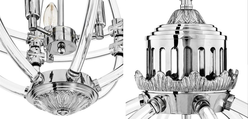 Люстра Eichholtz Chandelier Impero Silver Люстра Eichholtz Chandelier Impero Silver - Loft-Concept в Саратове