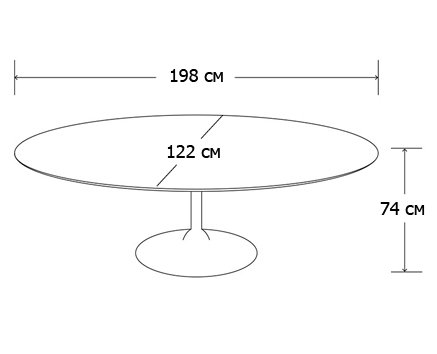 Стол Oval Tulip в Саратове