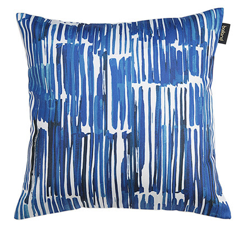 Подушка Pillow Indigo blue Синий Белый в Саратове | Loft Concept 