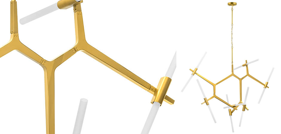 Люстра Agnes Chandelier Gold 14 Люстра Agnes Chandelier Gold 14 - Loft-Concept в Саратове