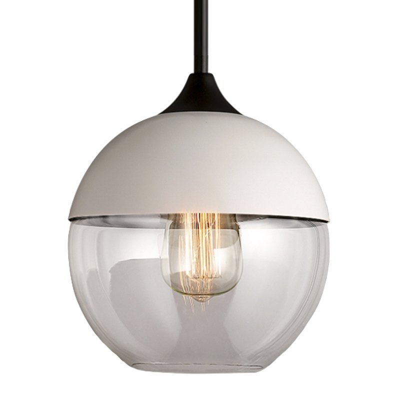 Подвесной светильник Hanglamp zwart glas White III Белый Прозрачное Стекло Подвесной светильник Hanglamp zwart glas White III Белый Прозрачное Стекло в Саратове | Loft Concept