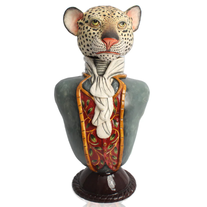 Статуэтка Leopard Figure Tureen Серый в Саратове | Loft Concept 