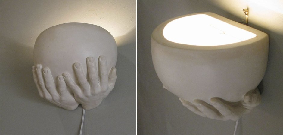 Бра Hands Lighted Wall Sconce by Richard Etts Бра Hands Lighted Wall Sconce by Richard Etts - Loft-Concept в Саратове