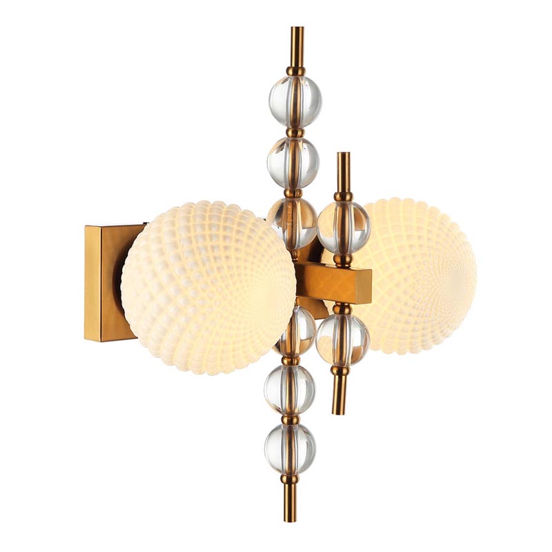 Бра Addelyn Sconce Белый Латунь в Саратове | Loft Concept 