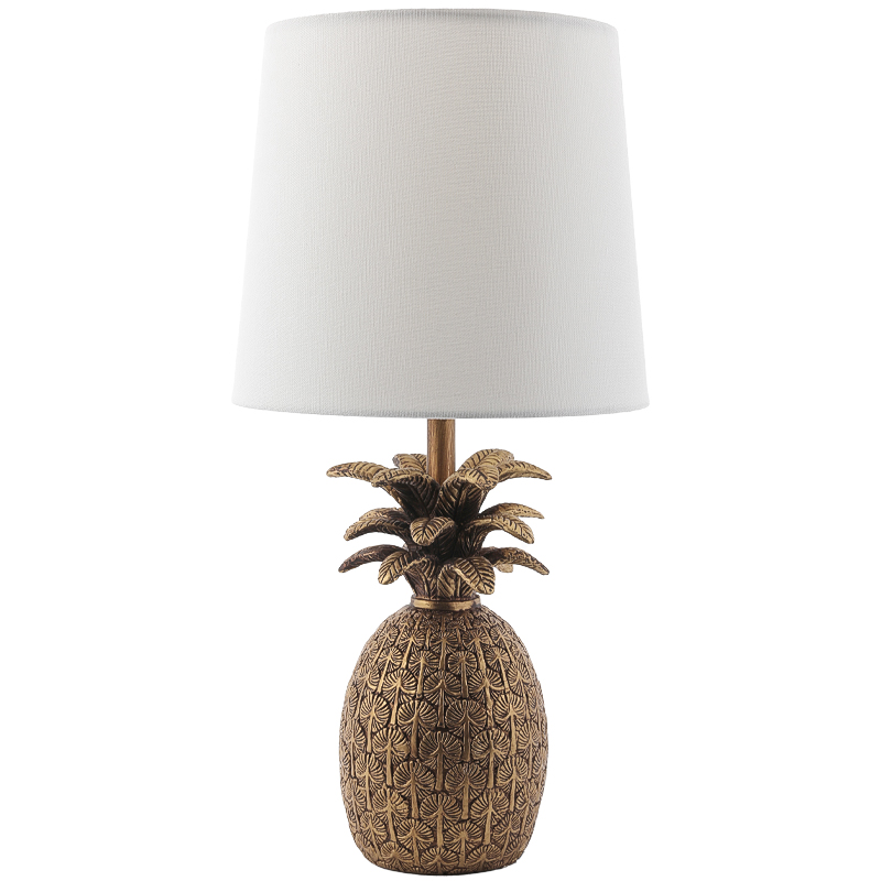 Настольная лампа Pineapple Table lamp Белый Золотой в Саратове | Loft Concept 