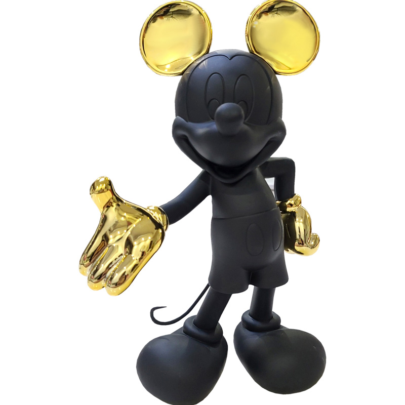 Статуэтка Mickey Mouse statuette black Черный Глянцевое золото в Саратове | Loft Concept 