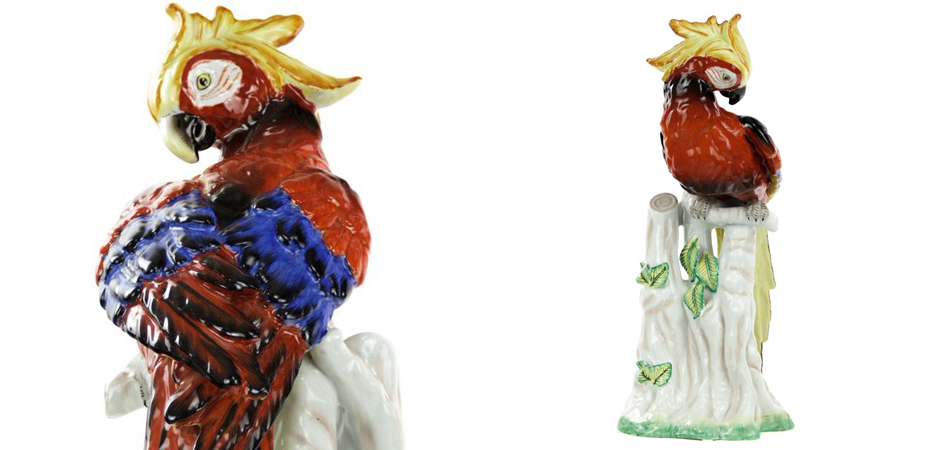 Статуэтка Porcelain Red Parrot Статуэтка Porcelain Red Parrot - Loft-Concept в Саратове