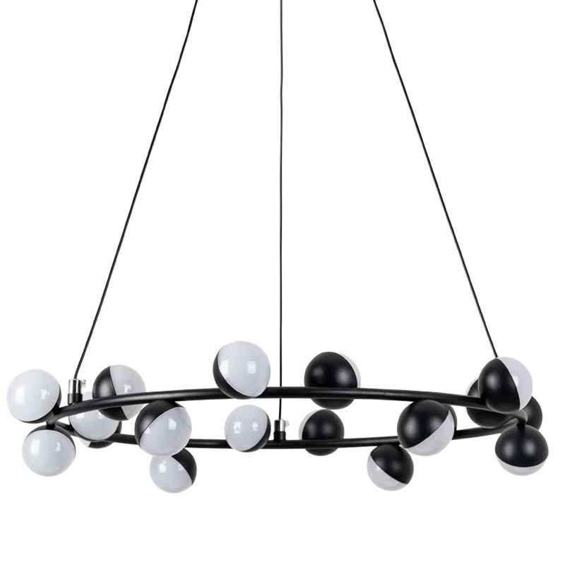 Люстра Vilelme Chandelier black 50 Черный в Саратове | Loft Concept 