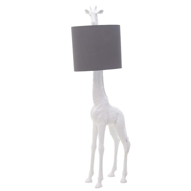 Торшер White Giraffe Floor lamp Белый Серый в Саратове | Loft Concept 