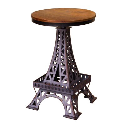 Барный стул Eiffel Tower Bar Stool Коричневый Черный в Саратове | Loft Concept 