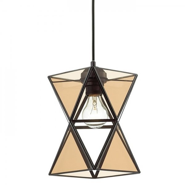 Подвесной светильник PolyPyramid Glass Pendant Cognac Янтарь (Amber) в Саратове | Loft Concept 