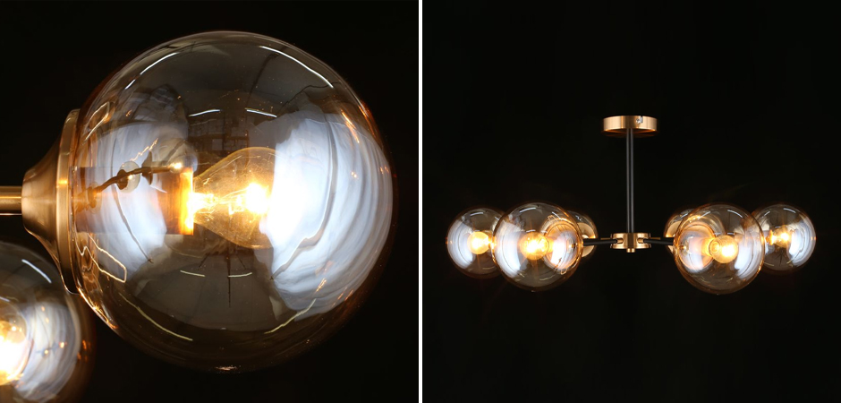 Потолочный светильник Smoky Sphere Champagne Потолочный светильник Smoky Sphere Champagne - Loft-Concept в Саратове