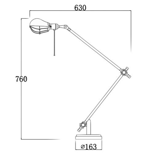 Настольный светильник Steampunk Extension Pole Table 2 в Саратове