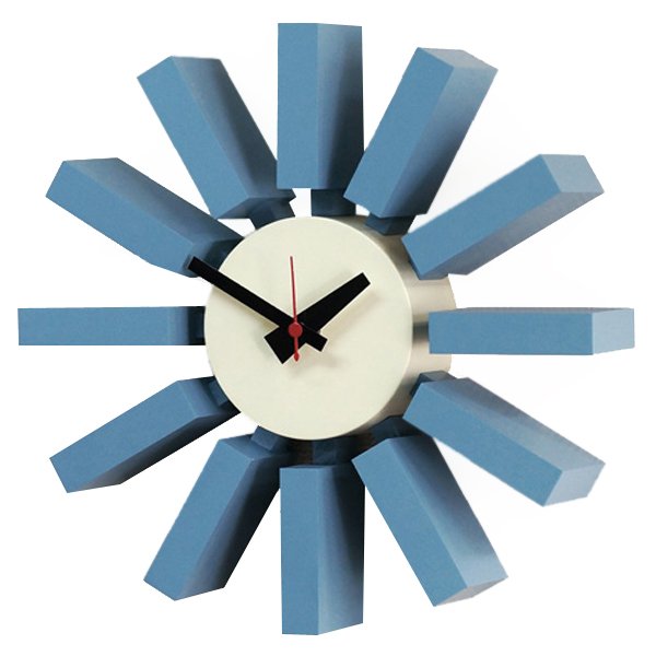 Часы George Nelson Block Clock Blue Голубой в Саратове | Loft Concept 