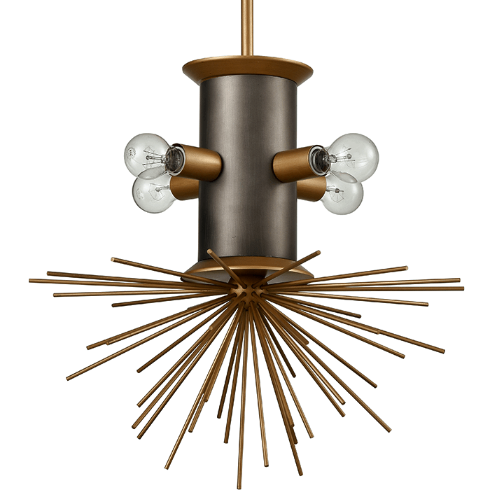 Подвесной светильник Hedgehog Chandelier Латунь Подвесной светильник Hedgehog Chandelier Латунь в Саратове | Loft Concept