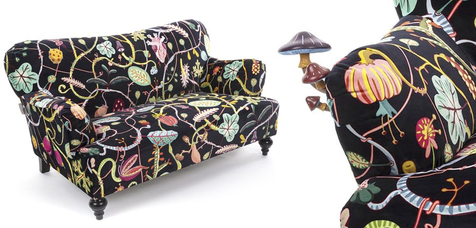 Диван Seletti Botanical Diva Sofa Black Диван Seletti Botanical Diva Sofa Black - Loft-Concept в Саратове