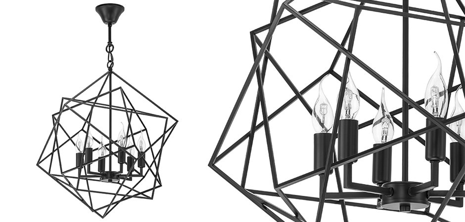 Люстра CUBIST Chandelier Black Люстра CUBIST Chandelier Black - Loft-Concept в Саратове