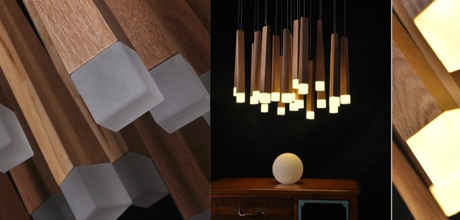 Люстра Wooden Glowworm Round Люстра Wooden Glowworm Round - Loft-Concept в Саратове