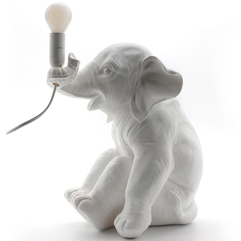 Настольная лампа Table Lamp Elephant Белый в Саратове | Loft Concept 