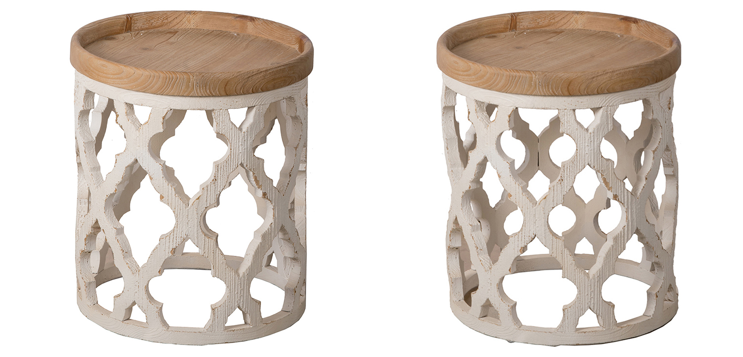 Приставной стол Panfilu Wooden Side Table - фото