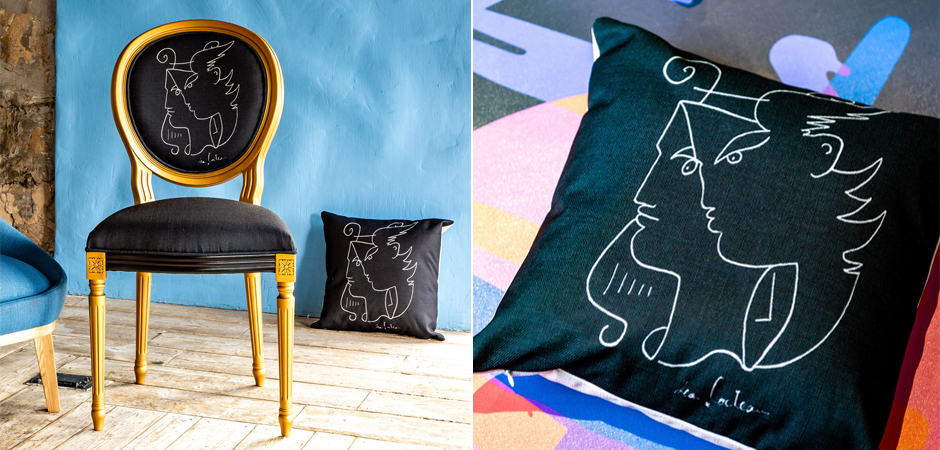 Декоративная подушка White Silhouette Orpheus Pillow Декоративная подушка White Silhouette Orpheus Pillow - Loft-Concept в Саратове