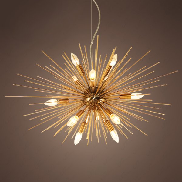 Люстра Astra Chandelier Sputnik Gold  Глянцевое золото в Саратове | Loft Concept 