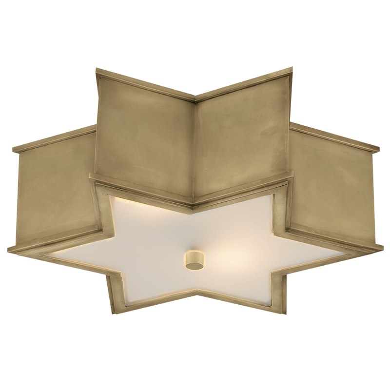 Потолочный светильник Звезда Sophia Flush Mount Brass Латунь в Саратове | Loft Concept 