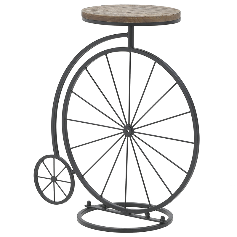 Приставной столик в виде велосипеда Penny-Farthing Side Table Черный Коричневый в Саратове | Loft Concept 