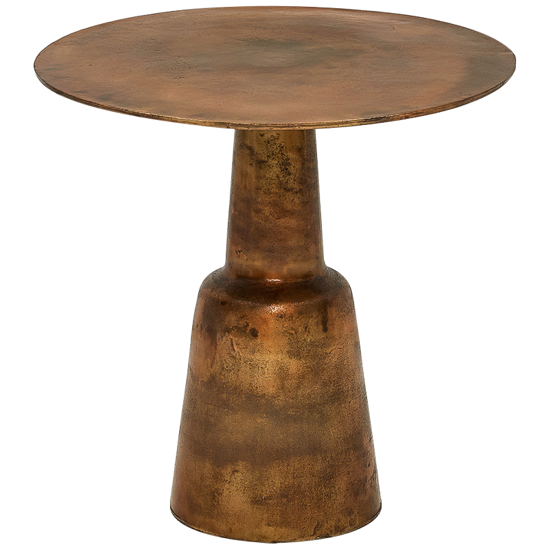 Обеденный стол Dining Table Round Vintage Copper Медь Обеденный стол Dining Table Round Vintage Copper Медь в Саратове | Loft Concept