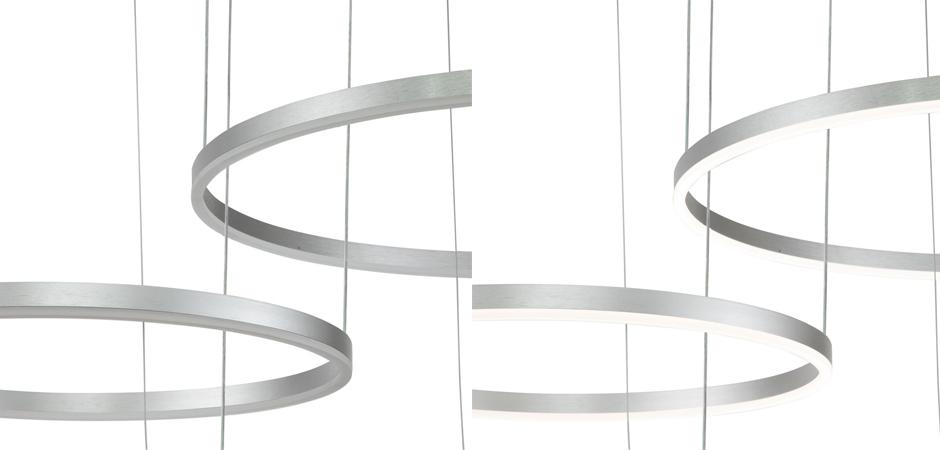 Подвесной светильник Neo Circles Triple Silver Подвесной светильник Neo Circles Triple Silver - Loft-Concept в Саратове