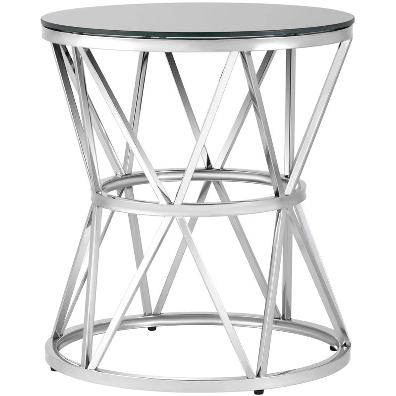 Стол приставной Beranger Collection Silver Серебряный Черный Стол приставной Beranger Collection Silver Серебряный Черный в Саратове | Loft Concept