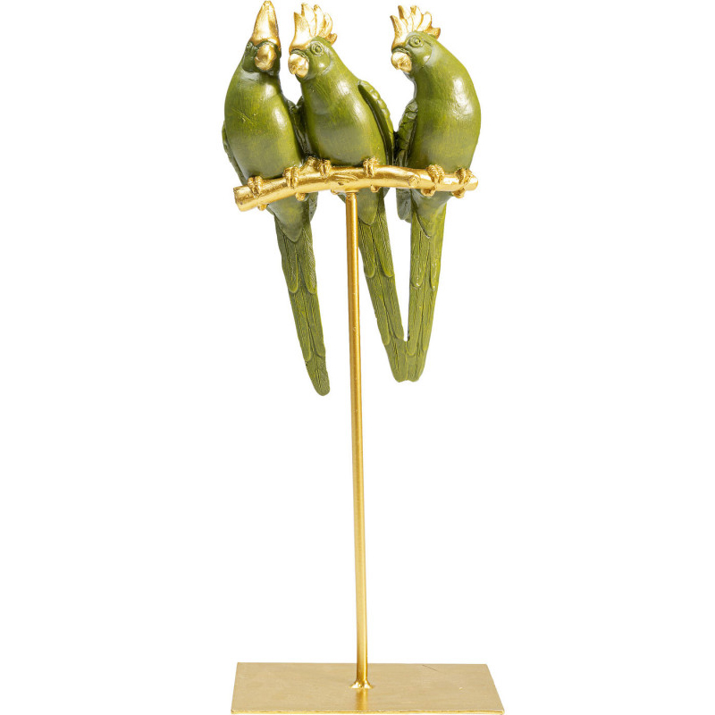 Статуэтка Three Green Parrots Зеленый Статуэтка Three Green Parrots Зеленый в Саратове | Loft Concept