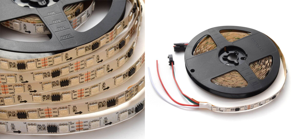 Комплект цифровой светодиодной ленты 14,4W/m 60Led/m 5050SMD разноцветная 5M Комплект цифровой светодиодной ленты 14,4W/m 60Led/m 5050SMD разноцветная 5M - Loft-Concept в Саратове