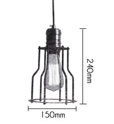 Подвесной светильник Loft Industrial Cage Filament Pendant в Саратове