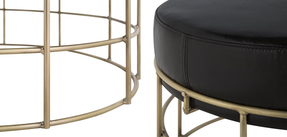 Пуф Cage Rods Gold 80 Пуф Cage Rods Gold 80 - Loft-Concept в Саратове