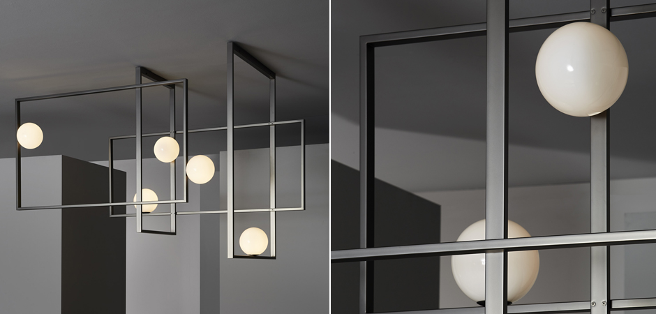 Люстра Mondrian Glass Venicem Ceiling Lamp graphite Люстра Mondrian Glass Venicem Ceiling Lamp graphite - Loft-Concept в Саратове