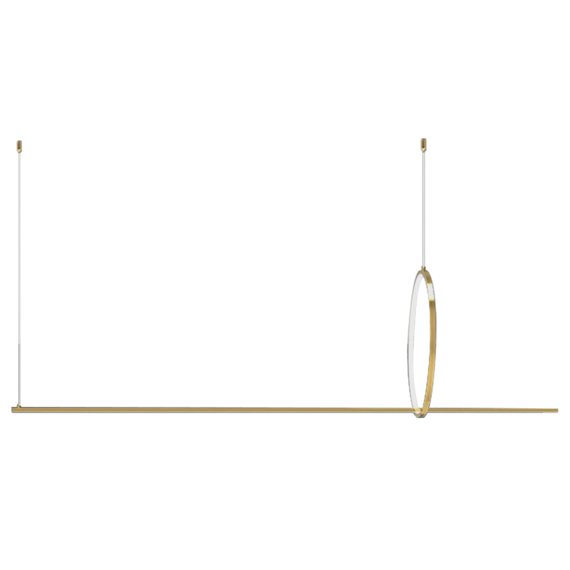 Дизайнерский Подвесной Светильник Ursa Geometric Ring Lamp 1 кольцо Золотой Дизайнерский Подвесной Светильник Ursa Geometric Ring Lamp 1 кольцо Золотой в Саратове | Loft Concept