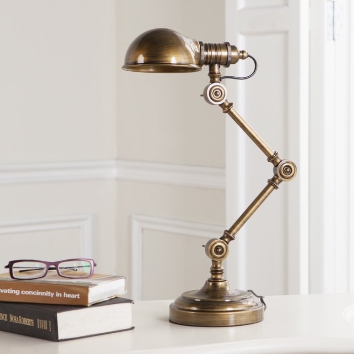 Настольная лампа Brass Steampunk Table Lamp Бронза в Саратове | Loft Concept 