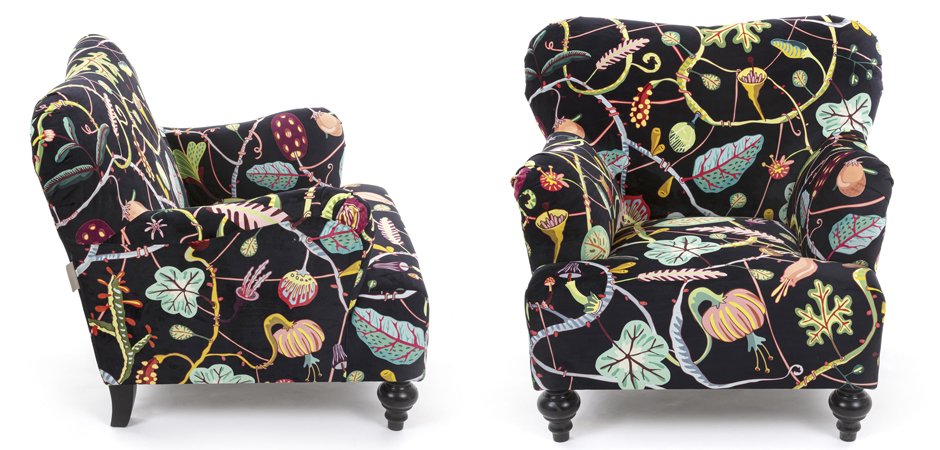 Кресло Seletti Armchair Botanical diva black Кресло Seletti Armchair Botanical diva black - Loft-Concept в Саратове