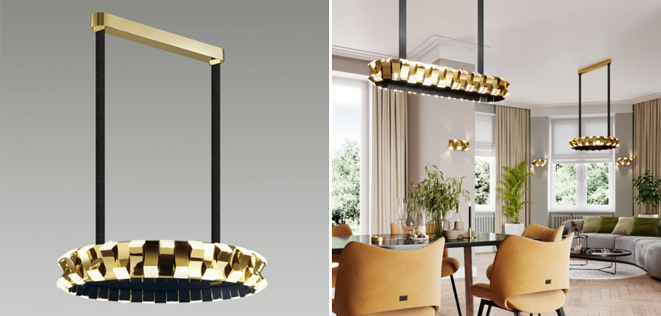 Люстра Rotus Gold Круглая Люстра Rotus Gold Круглая - Loft-Concept в Саратове